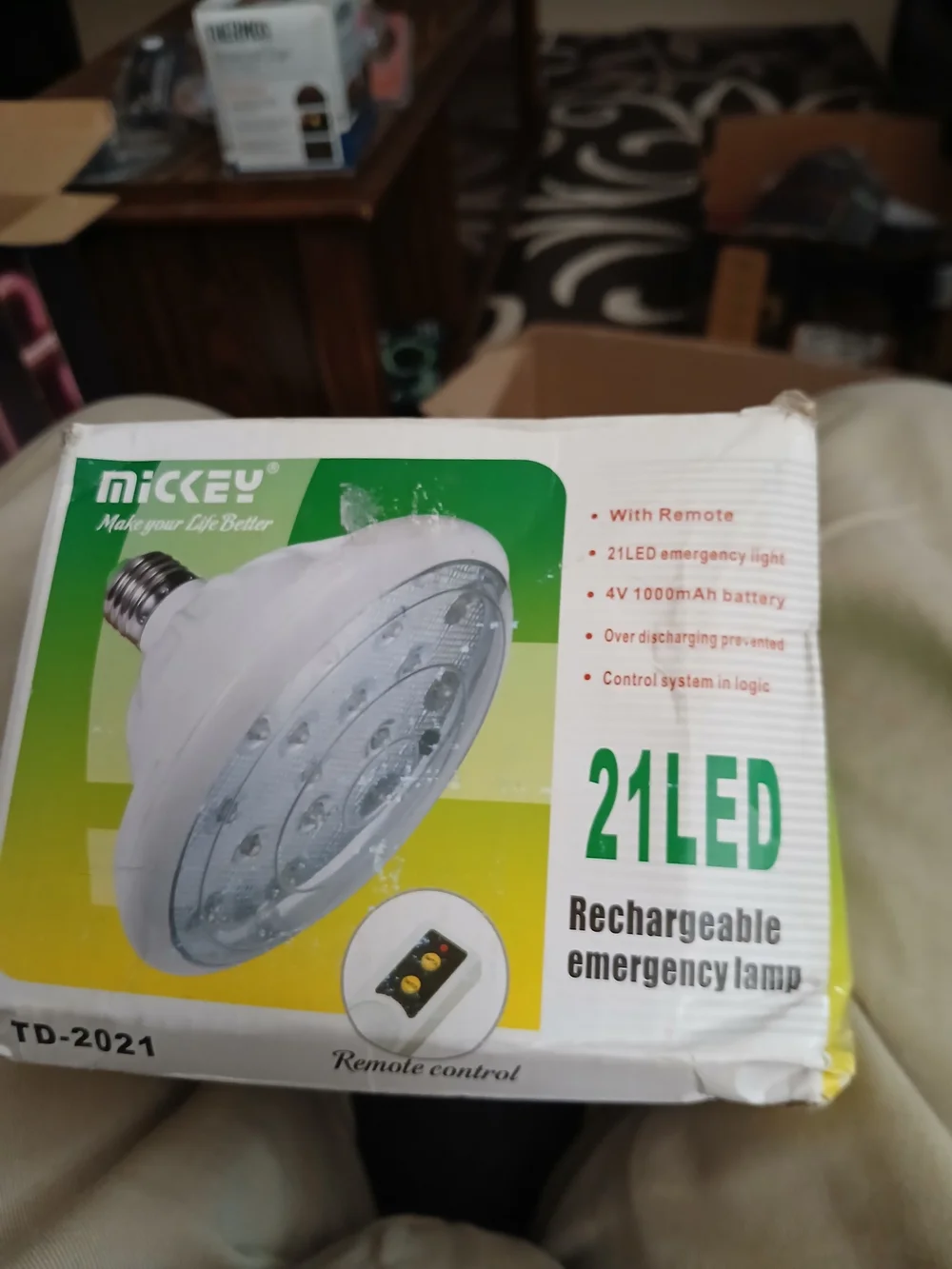 Rechargeable Emergency Lamp 21LED - White